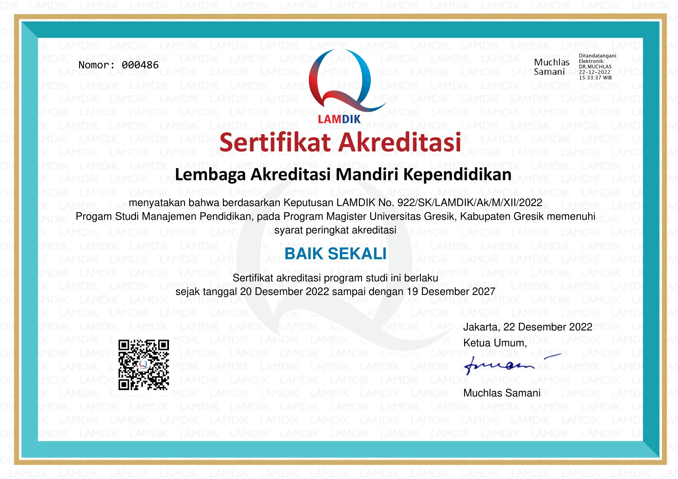 S2 Manajemen Pendidikan
