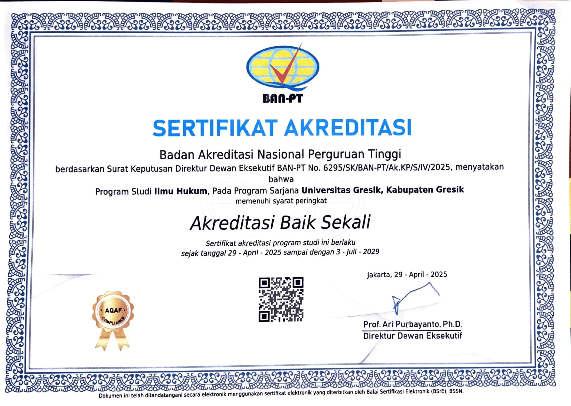S1 Ilmu Hukum