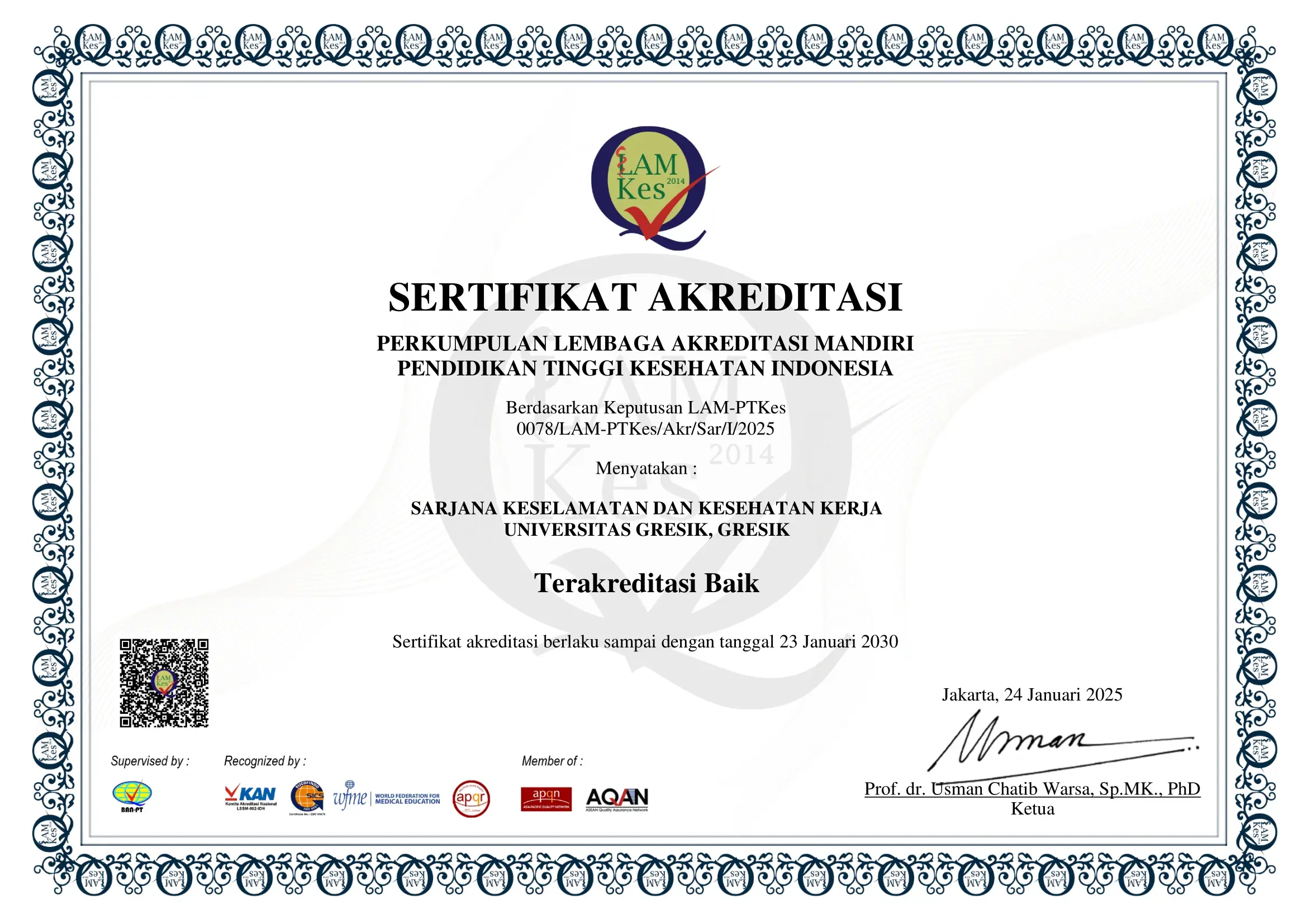S1 Keselamatan dan Kesehatan Kerja